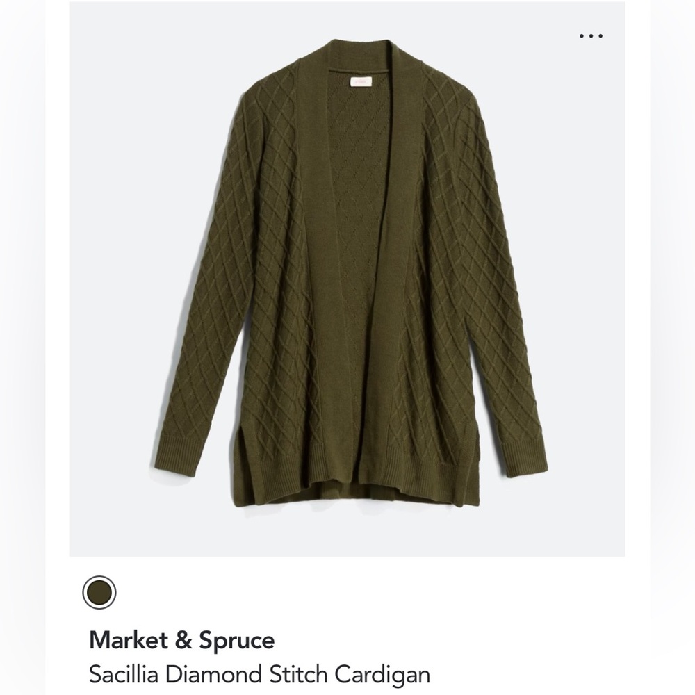 Market & Spruce Sacillia Diamond Stitch Cardigan - XS